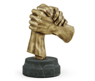 Antique Brass Gripping Hands