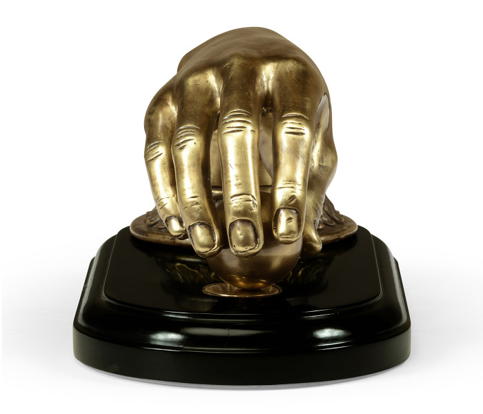 Antique Brass Hand Paperweight Antique Brass Hand Paperweight