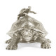 White Stainless Steel Turtle Container White Stainless Steel Turtle Container