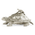 White Stainless Steel Turtle Container