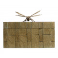 Rectangular Oyster Honeycomb Oak Bee Box