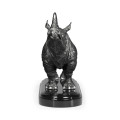 Antique Stainless Steel Rhino