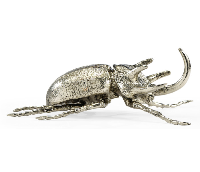 White Brass Five–Horned Rhinoceros Beetle