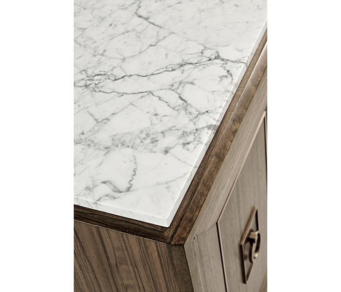 Hamilton White Marble Credenza