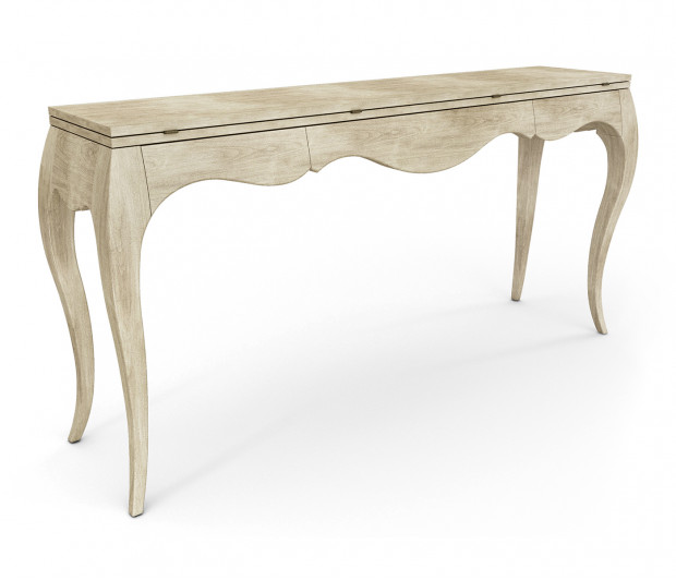 Disk Flip Top Console Table