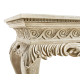Incus Carved Console W/ Wood Top Incus Carved Console W/ Wood Top