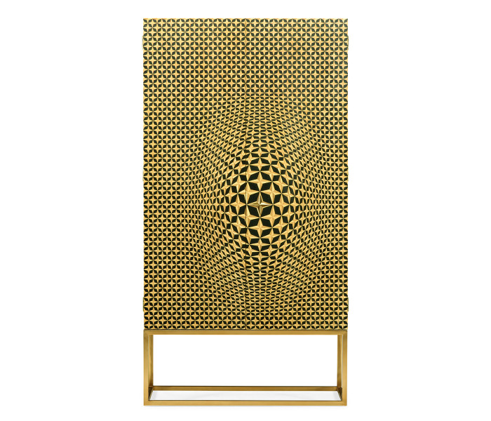 Four-Point Star 3D Geometric Cabinet