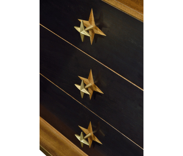 Four-Point Star 3D Geometric Cabinet