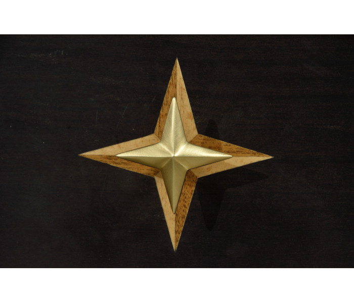 Four-Point Star 3D Geometric Cabinet