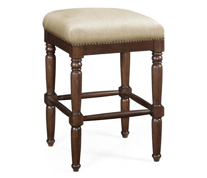 Square Langkawi Walnut Bar Stool