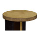 Round Oak with Large Oyster Side Table