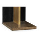 Rectangular Cut-Out Oak End Table Rectangular Cut-Out Oak End Table
