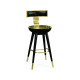 Swivel Bar Stool with Back Support