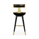 Swivel Bar Stool with Back Support