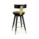 Swivel Bar Stool with Back Support
