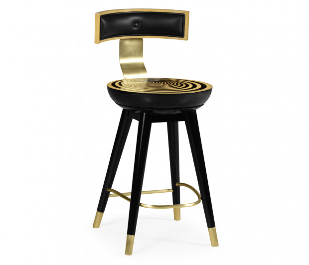 Swivel Counter Stool with Back Support