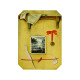 Rectangular Black & Trompe L'oeil Side Table Rectangular Black & Trompe L'oeil Side Table