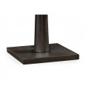 Square Dark Brown Ash Dining Table 35