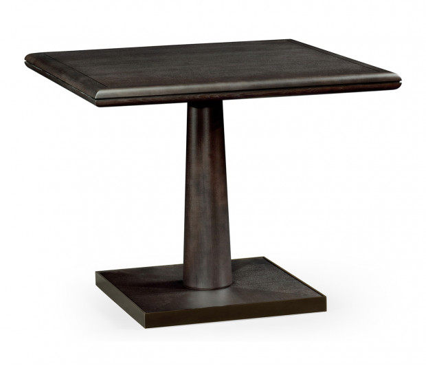 Square Dark Brown Ash Dining Table