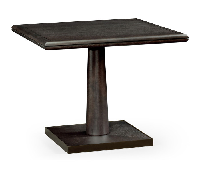 Square Dark Brown Ash Dining Table