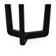 Small Black Gloss Side Table with Marble Top Small Black Gloss Side Table with Marble Top