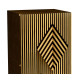 Op Art Diamond Bright Satinwood Left Drinks Cabinet