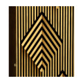 Op Art Diamond Bright Satinwood Left Drinks Cabinet
