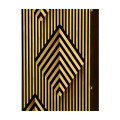 Op Art Diamond Bright Satinwood Right Drinks Cabinet