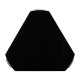 Triangular Black Gloss Side Table Triangular Black Gloss Side Table