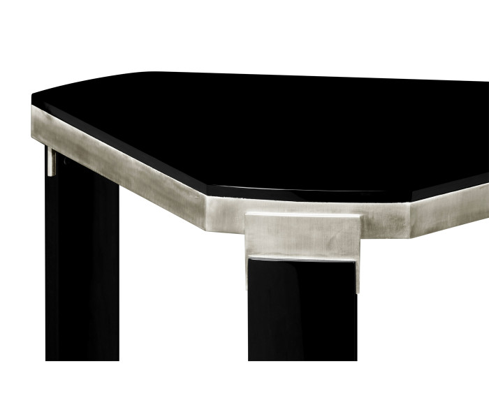 Triangular Black Gloss Side Table