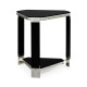 Triangular Black Gloss Side Table