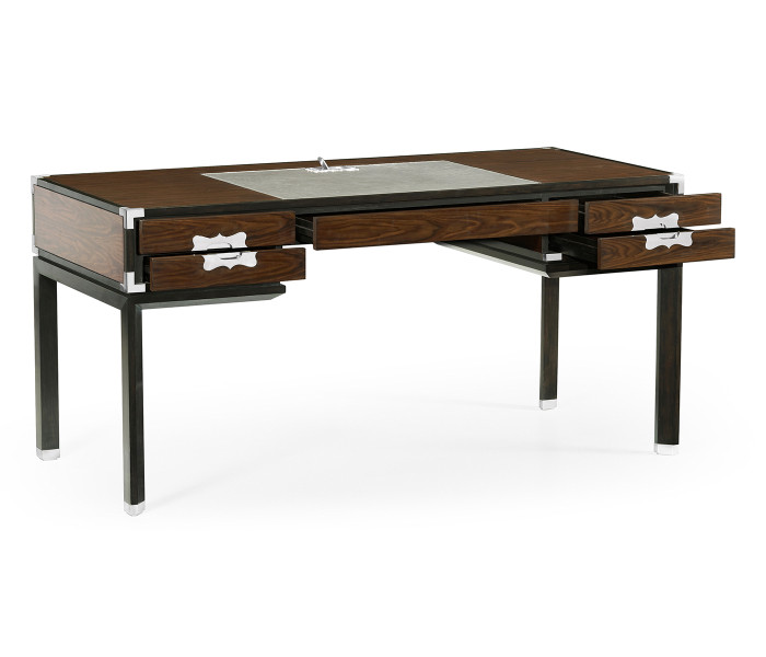 Campaign Style Dark Santos Rosewood Desk