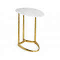 Fusion Brass Sofa Table with Marble Top