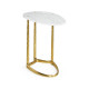 Fusion Brass Sofa Table with Marble Top