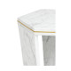 Fusion Hexagon Marble End Table