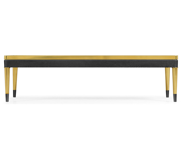 Fusion Rectangular Oak & Marble Cocktail Table