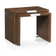 Campaign Style Dark Santos Rosewood Sliding Nesting Tables Campaign Style Dark Santos Rosewood Sliding Nesting Tables