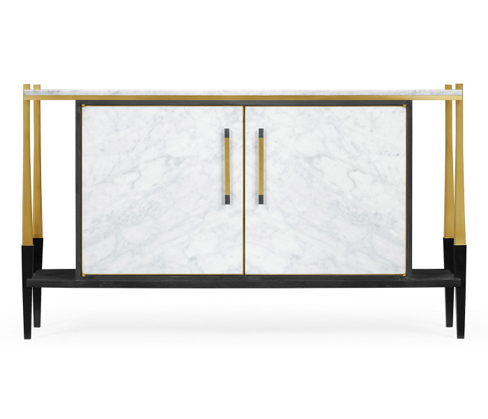 Fusion Sideboard with White Marble Top Fusion Sideboard with White Marble Top