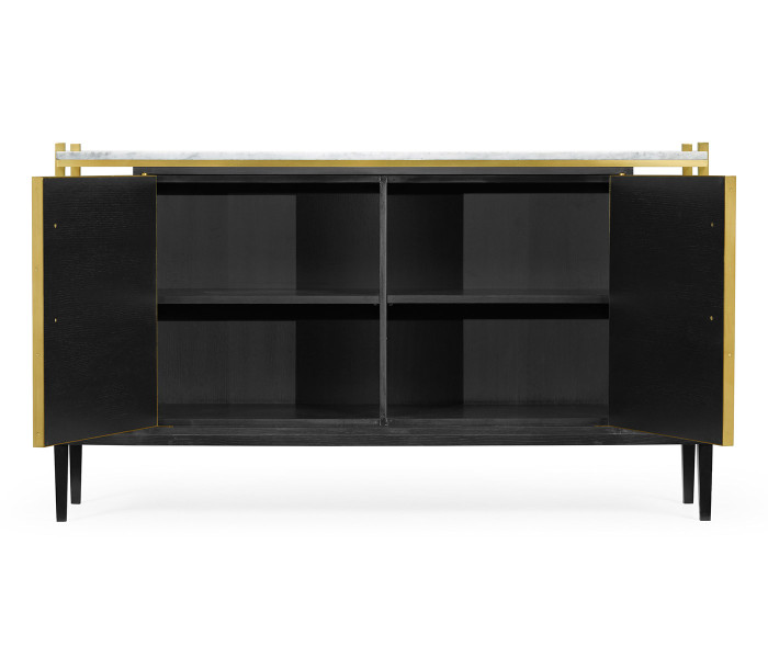 Fusion Sideboard with White Marble Top Fusion Sideboard with White Marble Top
