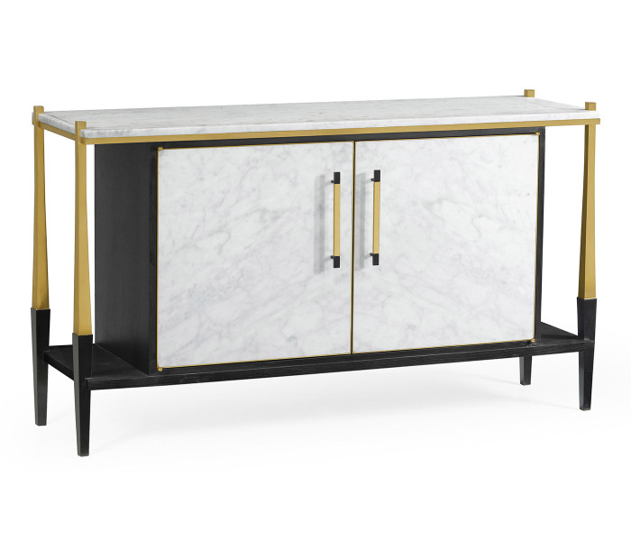 Fusion Sideboard with White Marble Top Fusion Sideboard with White Marble Top