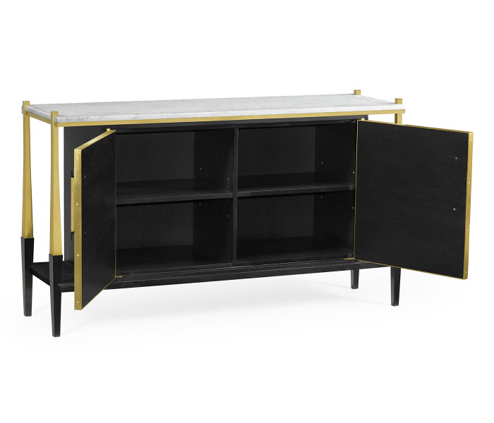 Fusion Sideboard with White Marble Top Fusion Sideboard with White Marble Top