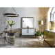 Fusion Sideboard with White Marble Top Fusion Sideboard with White Marble Top