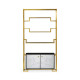 Fusion Étagère with Marble Doors Fusion Étagère with Marble Doors