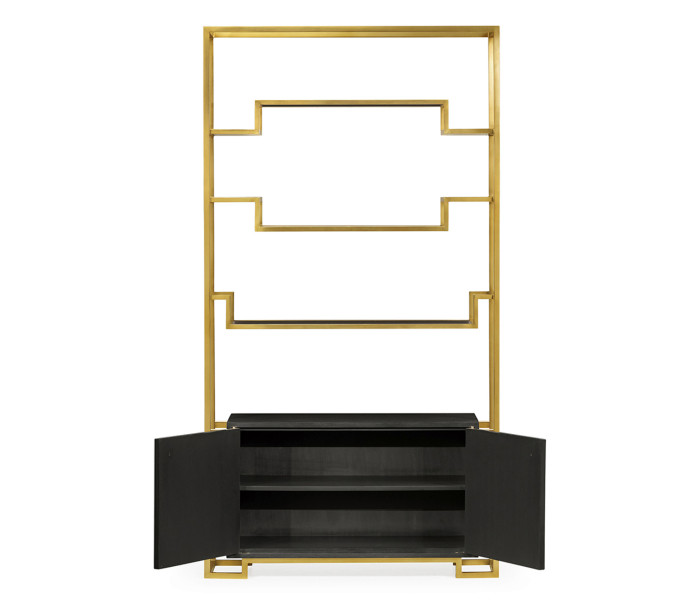 Fusion Étagère with Marble Doors Fusion Étagère with Marble Doors