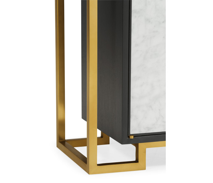 Fusion Étagère with Marble Doors Fusion Étagère with Marble Doors