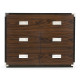 Campaign Style Dark Santos Rosewood Filing Cabinet