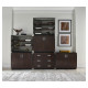 Campaign Style Dark Santos Rosewood Filing Cabinet