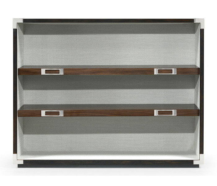 Campaign Style Dark Santos Rosewood Adjustable Storage Cabinet Campaign Style Dark Santos Rosewood Adjustable Storage Cabinet