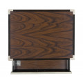 Campaign Style Dark Santos Rosewood Bedside Table with Drawer