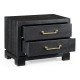 Fusion Ebonized Oak Nightstand with Drawers